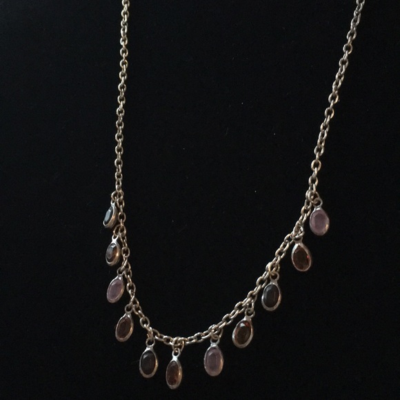 Estate 16” vintage solid Sterling silver necklace with matching earrings… - Picture 5 of 8